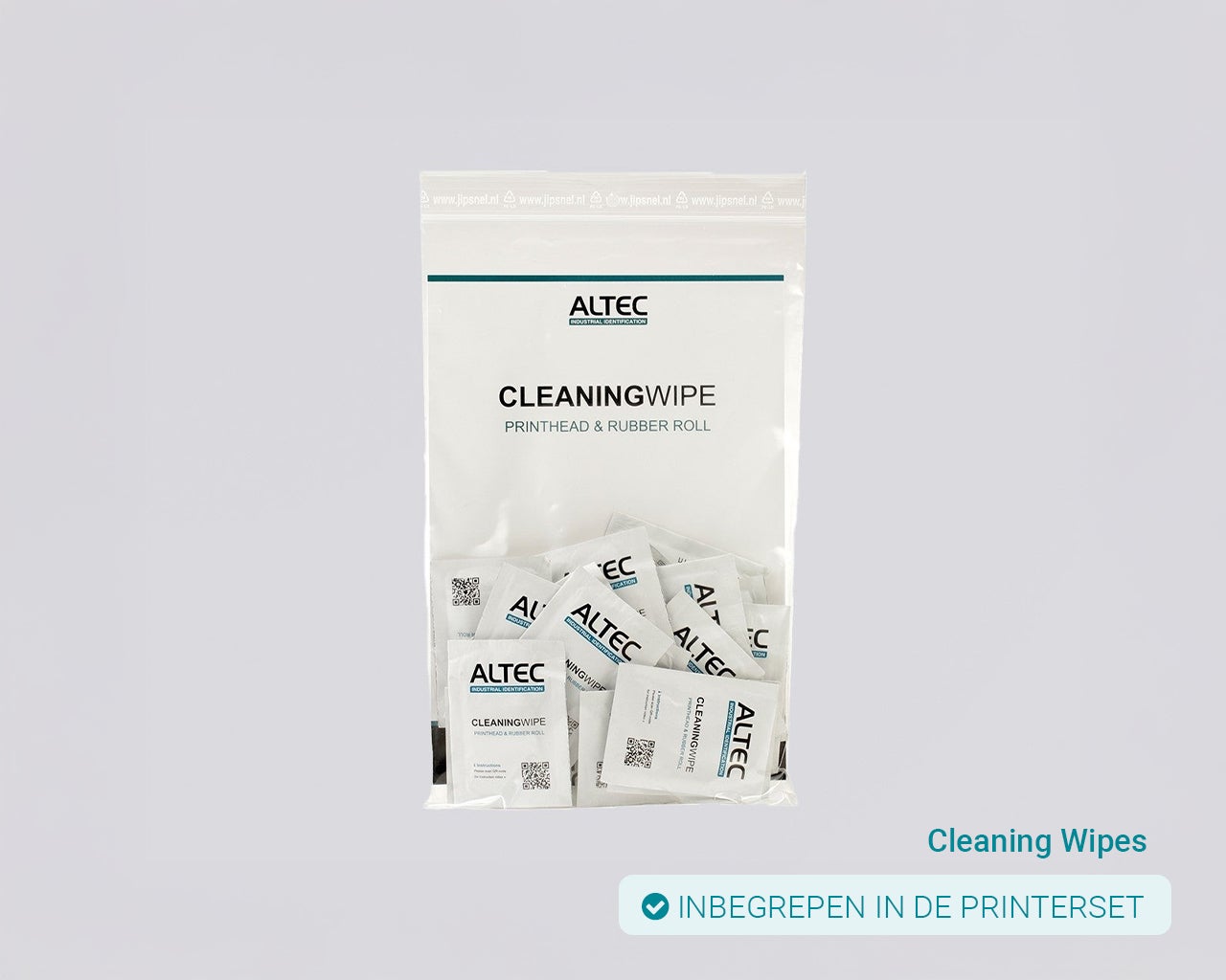 Cleaning Wipes voor het reinigen van de printkop van de labelprinter